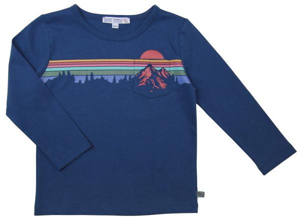 Enfant Terrible Shirt mit Gebirge aus Bio Baumwolle GOTS